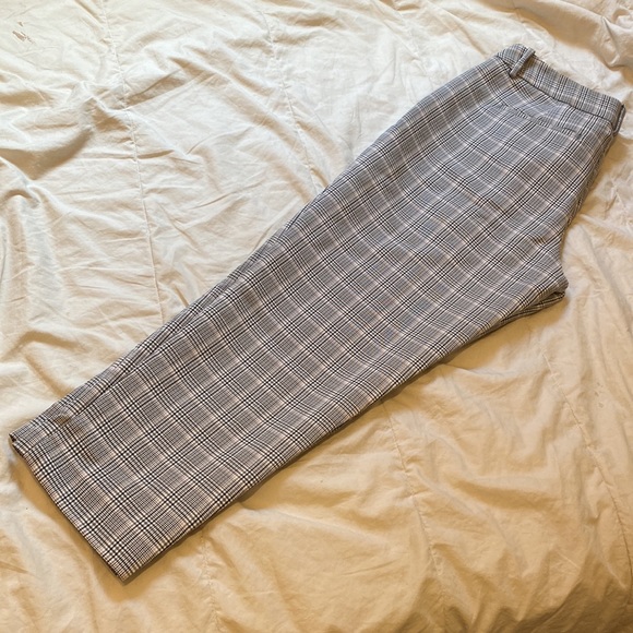Plaid Slim Leg Stretch Ankle Dress Pants - Picture 5 of 6